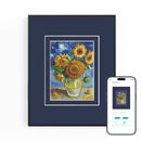 13.3-Inch WiFi E-Ink Art Photo Frame – Smart Epaper Digital Display with App Control, Cloud Sync, No Glare, No Light Pollution, Ultra-Low Power, Ideal for Home & Office Decor (Navy)