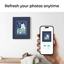 13.3-Inch WiFi E-Ink Art Photo Frame – Smart Epaper Digital Display with App Control, Cloud Sync, No Glare, No Light Pollution, Ultra-Low Power, Ideal for Home & Office Decor (Navy)