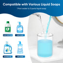 Automatic Soap Dispenser Touchless – 400ml Foaming Hand Soap Dispenser for Bathroom & Kitchen, Wall Mount or Countertop, 4 Adjustable Foam Levels, Rechargeable, IPX5 Waterproof
