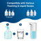 Automatic Soap Dispenser Touchless – 400ml Foaming Hand Soap Dispenser for Bathroom & Kitchen, Wall Mount or Countertop, 4 Adjustable Foam Levels, Rechargeable, IPX5 Waterproof