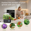 Sonicgrace Indoor Hydroponic Growing System - 5 Pods Smart Herb Garden with LED Grow Light & Pump, Black