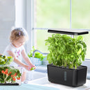 Indoor Hydroponic Growing System with LED Grow Light, Quiet Smart Water Pump, 5 Pods, Automatic Timer, Perfect for Herbs, Vegetables and Fruits, Ideal Home Office Gardening Gift