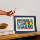 eco4life 10.1" Smart WiFi Digital Photo Frame with Elegant Wood Frame - HD IPS Touch Screen, 16GB Storage, Instant Photo & Video Sharing via App, Works with Alexa - Black/Oak