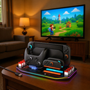 Sonicgrace All-in-One Charging Dock & Storage Station for Nintendo Switch 2 – Charges 4 Joy-Cons with 12 Game Card Slots & RGB Ambient Lighting – Black