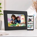 7 Inch WiFi Digital Picture Frame with App Control, 1024x600 IPS Display, 256GB extra SD card Storage Support (not include), Easy Photo Sharing Frame for Family, Parents & Gifts