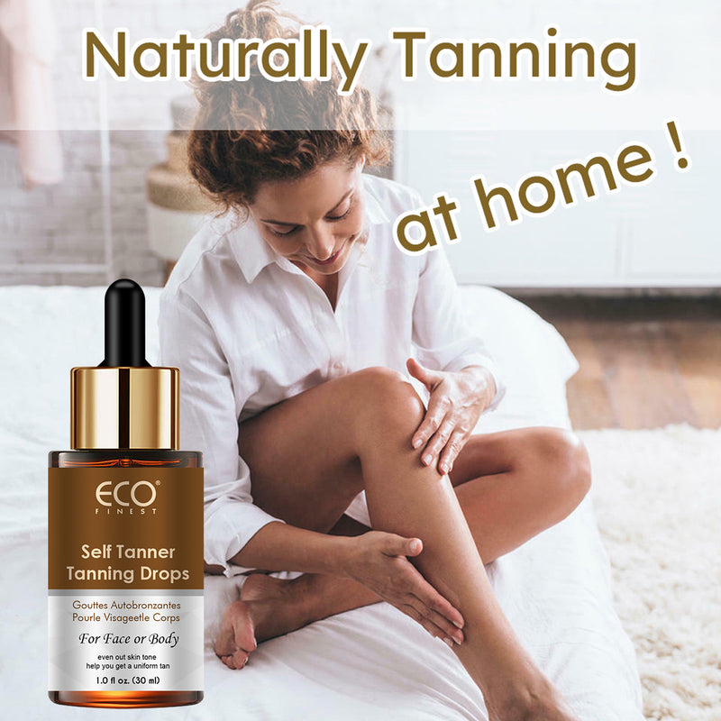 Self Tanner Tanning Drops, Natural Sun-Kissed Tan without UV Damage, 30ml/1.0 fl.oz