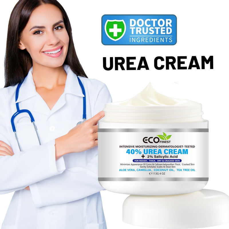 40% Urea Cream with 2% Salicylic Acid, For Rough, Dry and Cracked Skin, 113g/4.0 fl.oz