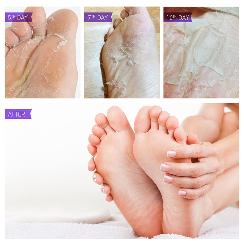 Lavender Moisturizing Foot Mask, Exfoliating & Nourishing for Soft, Smooth Feet, 18g x 3 Pairs