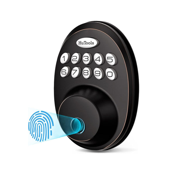 Fingerprint Door Lock, Keyless Entry Door Locks with Keypads, Electronic Deadbolt Lock Fingerprint with 20 User Codes, Auto Lock, Biometric Digital Locks for Interior Doors