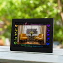 Eco4life WiFi RGB Lighting Digital Photo Frame for Couples – 10.1" HD Touch Screen Frame with App Photo & Video Sharing, Romantic Gift for Love, Anniversary & Wedding- CPF1056L