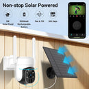 eco4life 4G LTE Cellular Outdoor Security Camera – Wire-Free Solar Powered 2K HD Surveillance with Color Night Vision & AI Motion Tracking – Perfect for RVs, Farms, and Remote Construction Sites