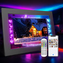 Eco4life WiFi RGB Lighting Digital Photo Frame for Couples – 10.1" HD Touch Screen Frame with App Photo & Video Sharing, Romantic Gift for Love, Anniversary & Wedding- CPF1056L