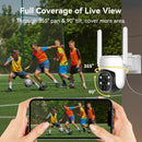 eco4life 4G LTE Cellular Outdoor Security Camera – Wire-Free Solar Powered 2K HD Surveillance with Color Night Vision & AI Motion Tracking – Perfect for RVs, Farms, and Remote Construction Sites