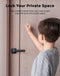 Fingerprint Door Lock, Keyless Entry with Real Voice Prompt, RGB Light Reminder, Easy to Install for Home, Apartment, Office, Storage, Bedroom, Hotel Garage, Black