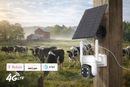eco4life 4G LTE Cellular Outdoor Security Camera – Wire-Free Solar Powered 2K HD Surveillance with Color Night Vision & AI Motion Tracking – Perfect for RVs, Farms, and Remote Construction Sites