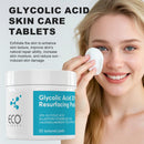 Glycolic Acid 20% Resurfacing Pads, Exfoliate, Brighten and Hydrate Skin with Vitamins & Green Tea, 50 Pads