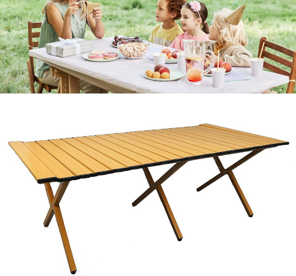 Roll Top Outdoor Portable Table