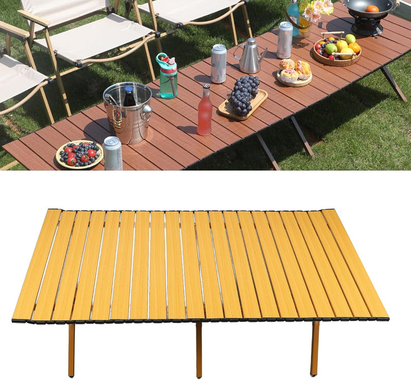 Roll Top Outdoor Portable Table