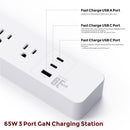 Smart Wi-Fi Surge Protect Power Strip with 65W Fast Charge Station, 4 Smart Outlets, 2 USB-C and 1 USB-A Fast Charging ports - C380N