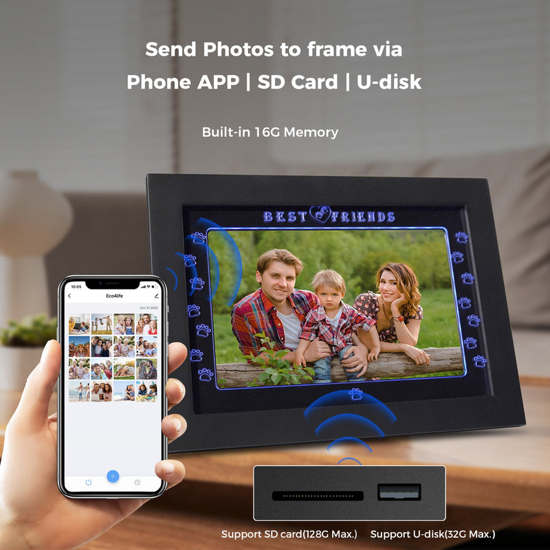 10.1” WiFi Lighting Digital Photo frame – Mother Days Frame - CPF1056-2