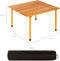 Folding Indoor/Outdoor All Purpose Portable Wooden Table for Picnics, Camping Beach, Tailgating, Patio, Kitchen, Living Room