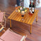 Folding Indoor/Outdoor All Purpose Portable Wooden Table for Picnics, Camping Beach, Tailgating, Patio, Kitchen, Living Room