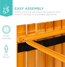Folding Indoor/Outdoor All Purpose Portable Wooden Table for Picnics, Camping Beach, Tailgating, Patio, Kitchen, Living Room