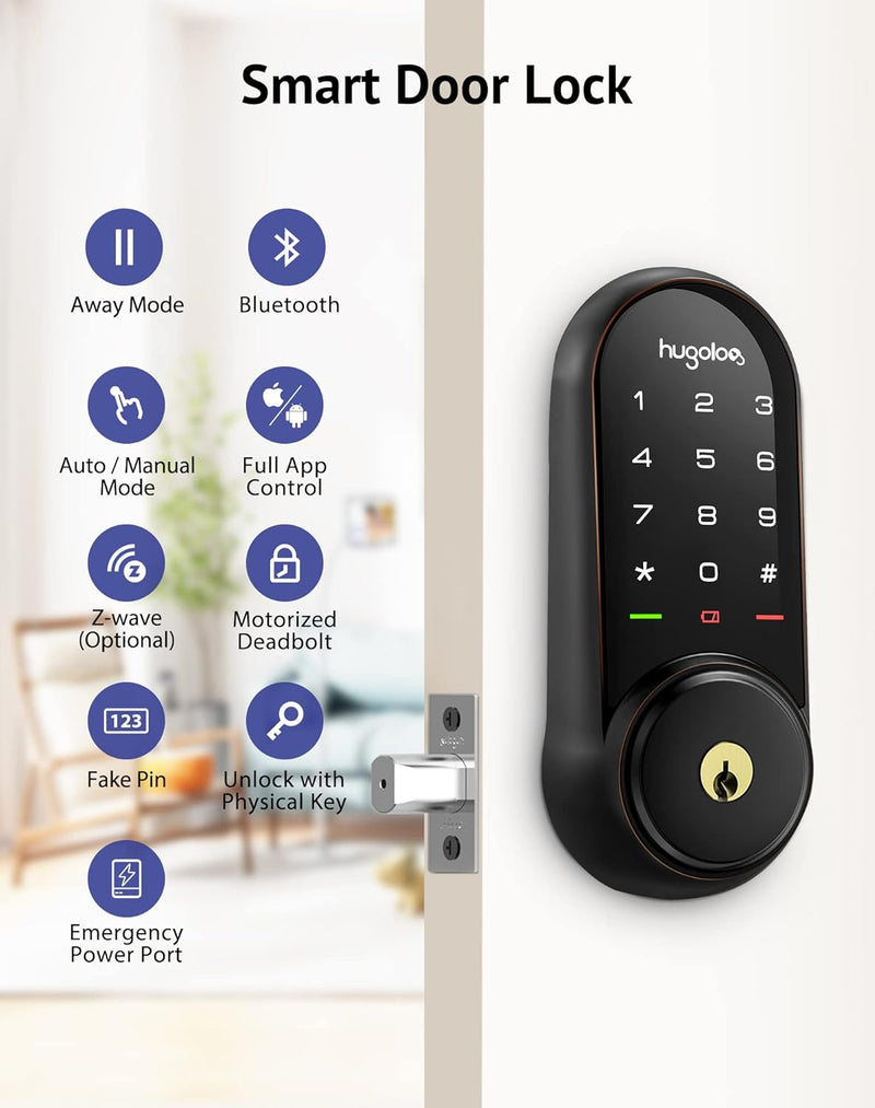 Hugalog Lock Hugolog Keypad Smart Lock with Gateway – SONICGRACE