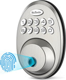Fingerprint Door Lock, Keyless Entry Door Locks with Keypads, Electronic Deadbolt Lock Fingerprint with 20 User Codes, Auto Lock, Biometric Digital Locks for Interior Doors