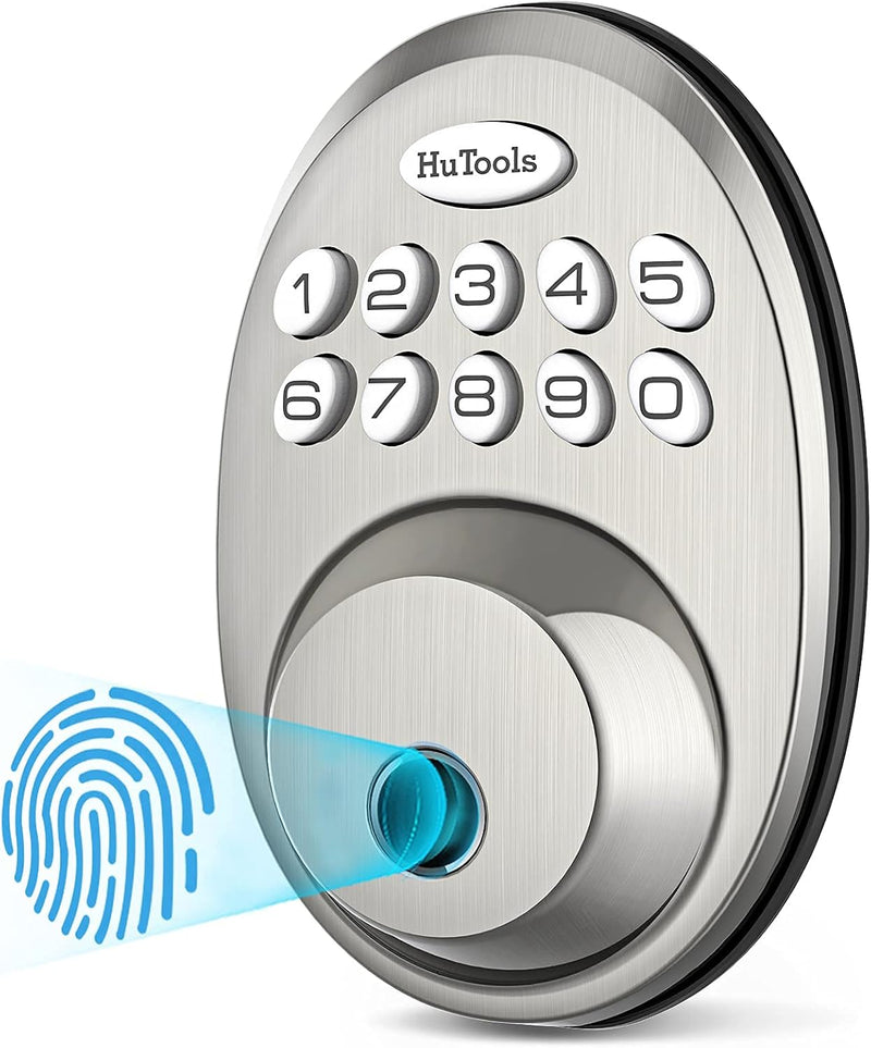 Fingerprint Door Lock, Keyless Entry Door Locks with Keypads, Electronic Deadbolt Lock Fingerprint with 20 User Codes, Auto Lock, Biometric Digital Locks for Interior Doors