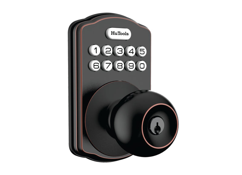KS03 Electric Knob Lock with Keypad and Key Choose Color