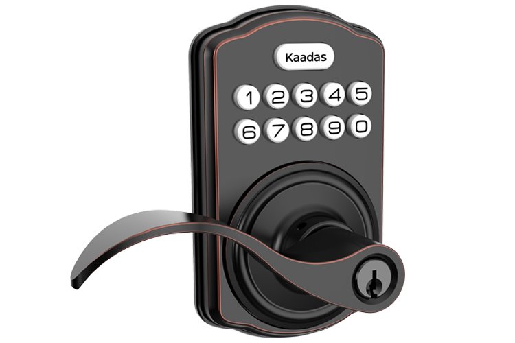 Kaadas KS04 Lever Lock with Key and Keypad - Choose Color
