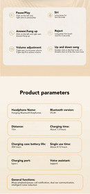 MINISO M61 Open Ear Wireless Headphones OWS Bluetooth 5.4 Earphones Intelligent Touch Control Sport Waterproof Headsets Stereo Earbuds