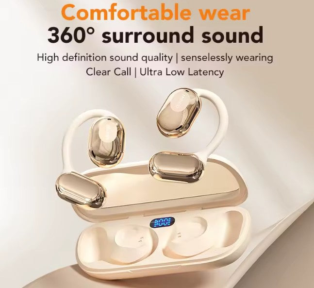MINISO M61 Open Ear Wireless Headphones OWS Bluetooth 5.4 Earphones Intelligent Touch Control Sport Waterproof Headsets Stereo Earbuds