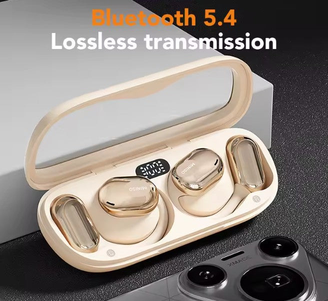 MINISO M61 Open Ear Wireless Headphones OWS Bluetooth 5.4 Earphones Intelligent Touch Control Sport Waterproof Headsets Stereo Earbuds