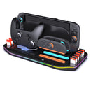 Sonicgrace All-in-One Charging Dock & Storage Station for Nintendo Switch 2 – Charges 4 Joy-Cons with 12 Game Card Slots & RGB Ambient Lighting – Black