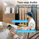 Eco4life 2PCs Wireless Outdoor Security IP Camera W/ Doorbell & Spotlight Cam Bundle