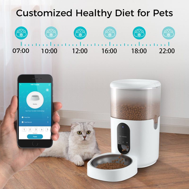 eco4life 6L Smart WiFi Pet Feeder - Automatic Food Dispenser for Cats – SONICGRACE
