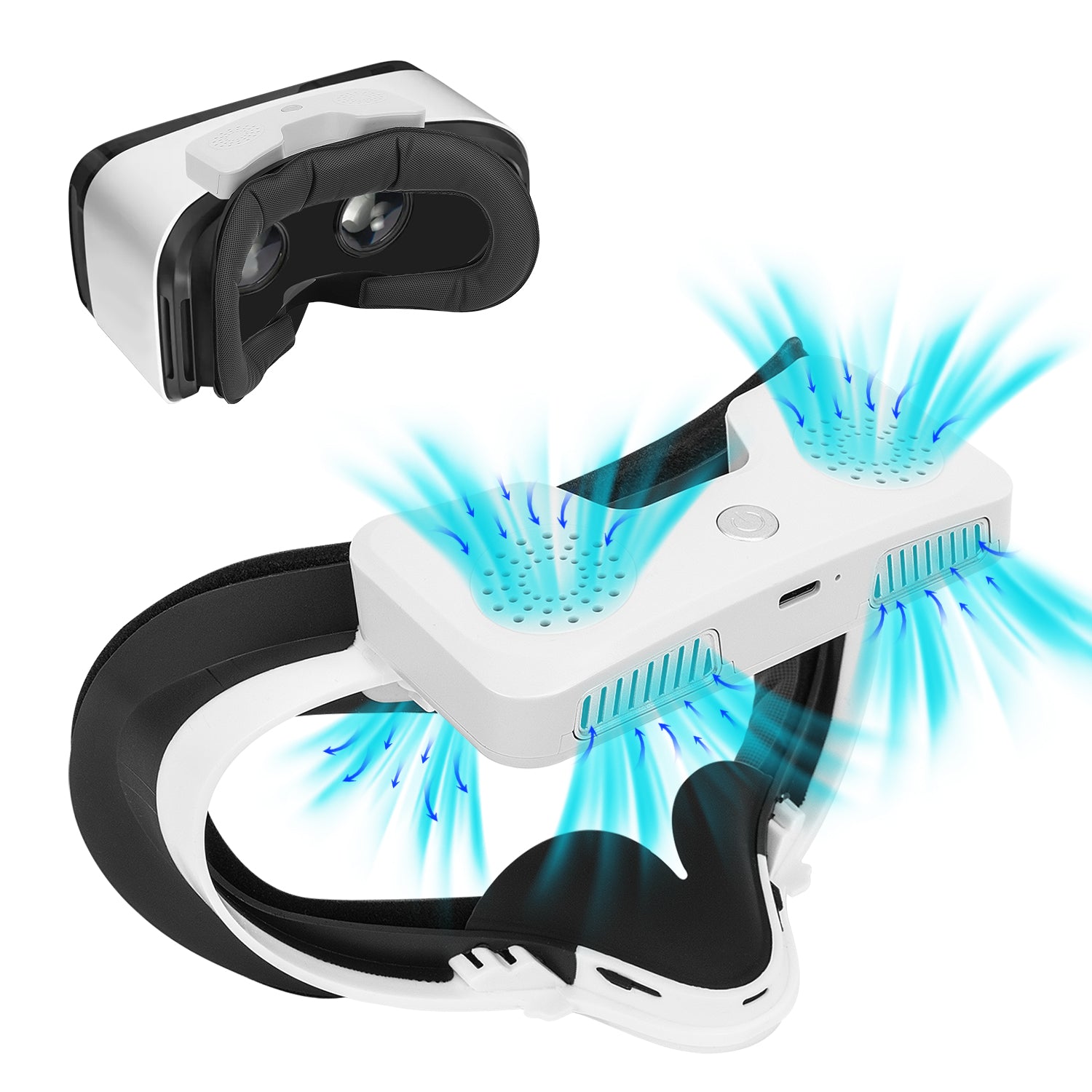 Sonicgrace Cooling Fan Face Cover Compatible with Oculus Quest 2 
