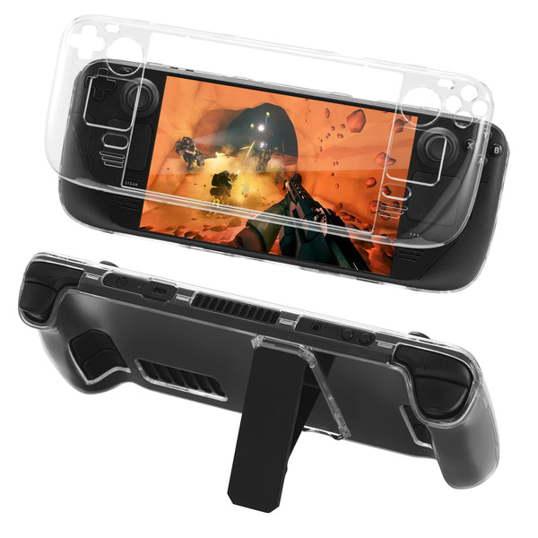 Sonicgrace Case Compatible with Steam Deck Clear Protective Case for Steam Deck