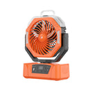 20000mAh Rechargeable Camping Fan with Mist, Portable Battery Powered Fan with LED Light, Remote Control, Oscillation, USB Output & Sleep Timer for Outdoor, RV, Emergency Use