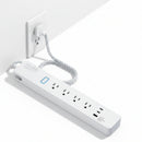 eco4life Smart WiFi Surge Protector Power Strip - 65W Fast Charging USB-C, 4 Smart Outlets & 3 USB Ports, Works with Alexa & Google Home, App Control