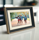 eco4life 10.1" Smart WiFi Digital Photo Frame with Elegant Wood Frame - HD IPS Touch Screen, 16GB Storage, Instant Photo & Video Sharing via App, Works with Alexa - Black/Oak