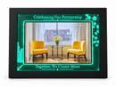 Eco4life Business Gifts 10.1" Smart WiFi Digital Photo Frame with RGB Lighting, 16GB Built-in Storage, Instant Photo & Video Sharing -CPF1056-Biz