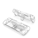 Sonicgrace Crystal Clear Protective Case for Steam Deck & Steam Deck OLED – 3-Piece Shock-Absorbing TPU Full Body Cover with Ergonomic Grip