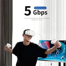 Sonicgrace 16FT VR Charging Link Cable with Next-Gen Smart Chip – High-Speed 5Gbps Data & Power Delivery for Meta Quest 3S/3, Oculus Quest 2, and PCVR – White