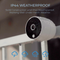 eco4life 4PCs Wire-Free Indoor & Outdoor HD IP Battery Camera for Home Security Set