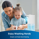 Automatic Liquid Soap Dispenser Touchless – 400ml Hand Soap Liquid Dispenser for Bathroom & Kitchen, Wall Mount or Countertop, 4 Adjustable Foam Levels, Rechargeable, IPX5 Waterproof