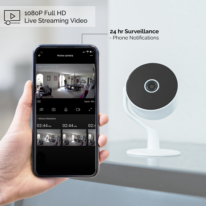 Wi-Fi Smart 1080P Indoor IP Camera - SC-RIPC-8C