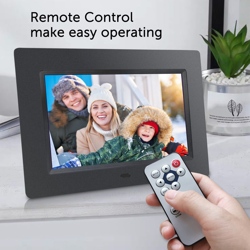Frame Remote Control 7” Digital Photo Frame with Remote Control (NOT WiFi) - PF705 – SONICGRACE